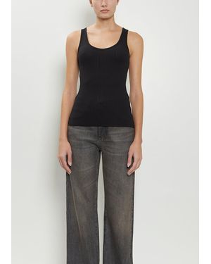 6397 Luiza Organic Cotton Blend Tank - Black