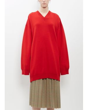 Marie Adam-Leenaerdt Wool Jumper Dress - Red
