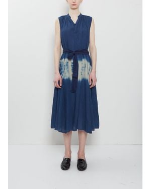Pas De Calais Ramie Willow Dye Dress - Blue
