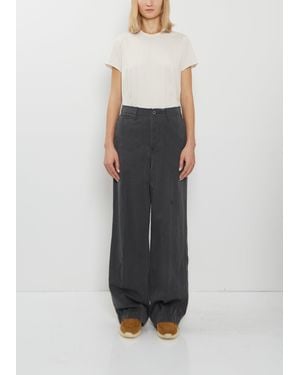 Visvim Wool Linen Wide Trousers - White