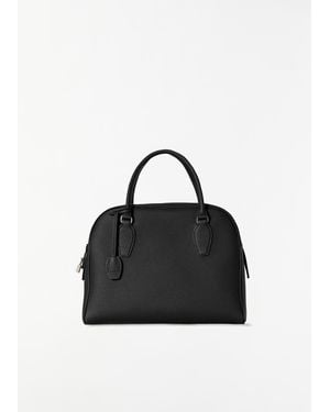 The Row India 12.00 - Lux Grain Leather - Black