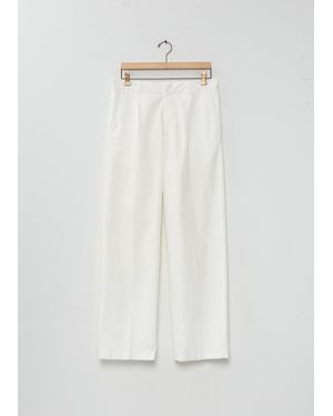 AURALEE Garment-dyed Finx One-tuck Slacks - White