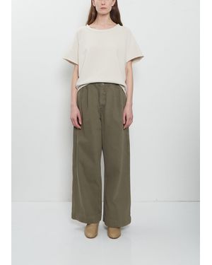 Lauren Manoogian Washed Cotton Trouser - Natural