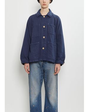 Visvim Coverall Moleskin Jacket - Blue
