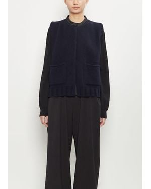 Ter Et Bantine Tricot Wool Cashmere Vest - Blue