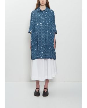 Minä Perhonen Pensaat & Tambourine Cotton Coat - Blue