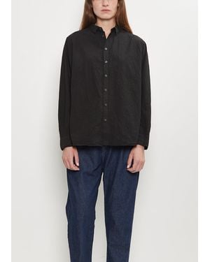 Pas De Calais Typewriter Cotton Shirt - Black
