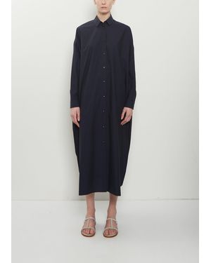 Dusan Cotton Popeline Shirt Dress - Blue