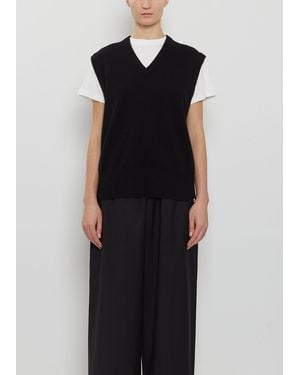 Extreme Cashmere N°243 Spencer Stretch Cashmere Top - Black