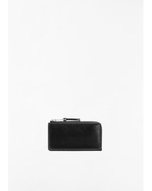Lemaire Patina Zip Coin Card Holder - White