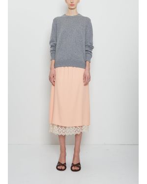 Simone Rocha Lace Trim Negligee Skirt - Clementine - Gray