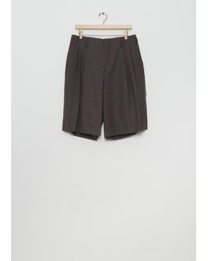 Comme des Garçons Wool Blend Tailored Shorts - Black