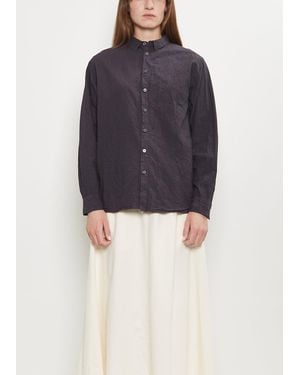 Pas De Calais Typewriter Cotton Shirt - Blue