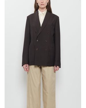 Meta Campania Collective Mohair Car Long Jacket - Black