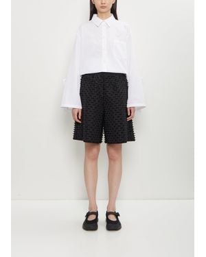 Cecilie Bahnsen Bruno Textured Shorts - White