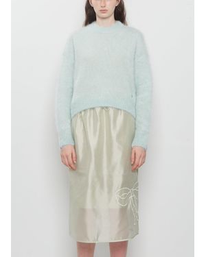 Cecilie Bahnsen Firall Mohair Knit Jumper - White