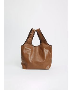 Dries Van Noten March Leather Shopper Tote - Brown