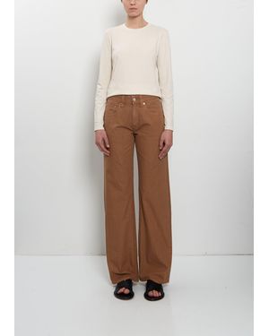 6397 Slim Bootcut Canvas Trouser - Pink