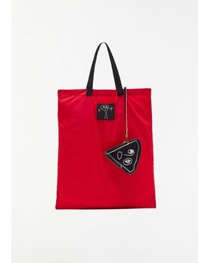 Plan C Technical Foldable Shopper Bag - Red