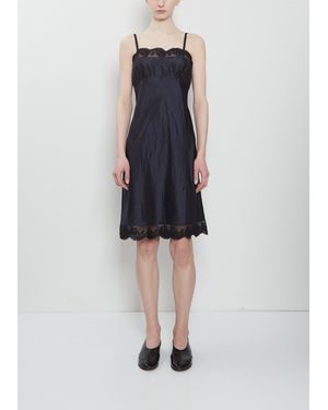 Dosa Iridescent Silk Habutai Susan Slip - Blue