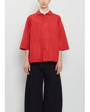 Labo.art Olivia Technical Cotton Pulla Jacket - Red