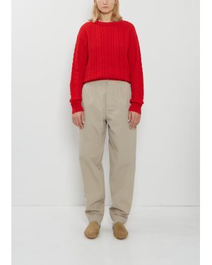 Casey Casey Mili Hiroshi Double Cotton Pant - White