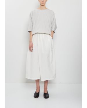 Apuntob Technical Cotton Wide Trousers - White