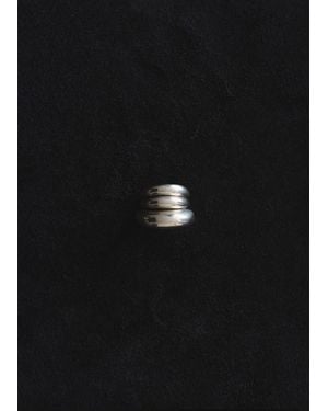 Sophie Buhai Stacking Silver Rings, Set Of Three - Black