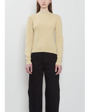 Lemaire Reversible Buttoned Wool Cashmere Jumper - Natural