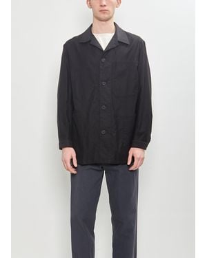 Yohji Yamamoto Shrinkage Twill 5 Pocket Jacket - Black