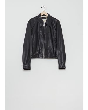Lemaire Biker Leather Blouson - Black