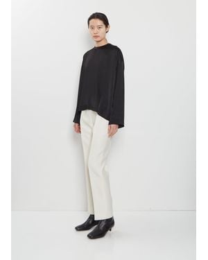 TOTEME Evening Wool Silk Trousers - White
