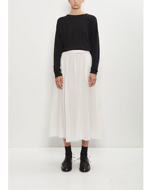 Pas De Calais Cotton Silk Lawn Skirt - Black