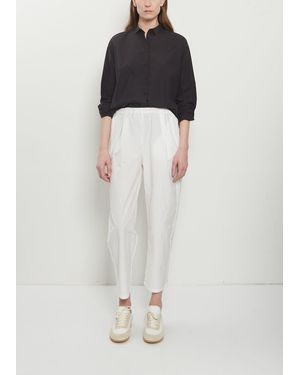 Apuntob Technical Poplin Tapered Trousers - White