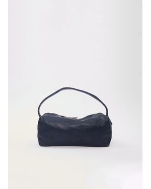 Guidi Leather Handle Bag, Small - Blue