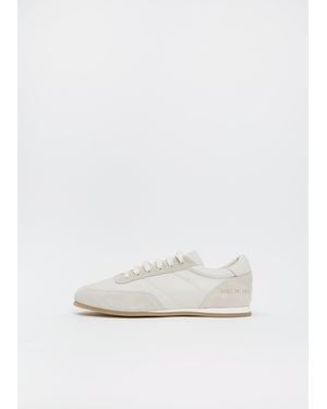 Common Projects Minimal Suede Nappa Runner - White