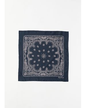 Margaret Howell Paisley Silk Bandana - Blue