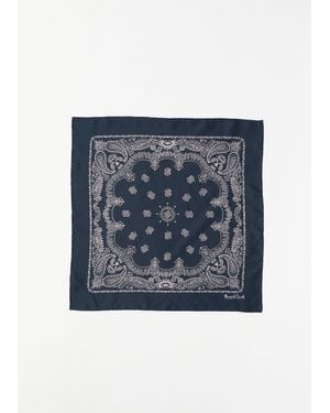 Margaret Howell Paisley Silk Bandana - Blue