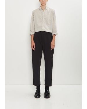 Pas De Calais Cotton Grosgrain Tapered Trousers - White