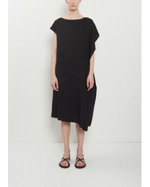 Yohji Yamamoto Side Gusset Cotton Dress - Black