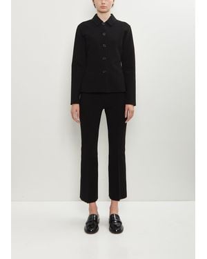 High Sport Stretch Cotton Geo Kick Pant - Black