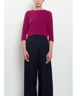 Wommelsdorff Bibi 3/4 Sleeve Cashmere Sweater - Blue