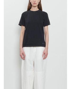 Y's Yohji Yamamoto Short Sleeve Cotton Tee - Black