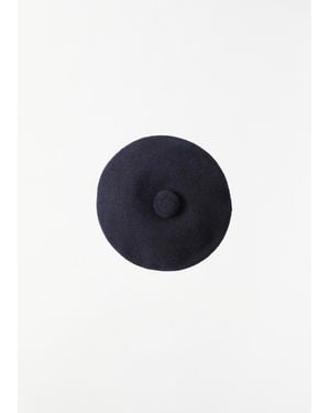 MHL by Margaret Howell Wool Tam O Shanter Hat - Blue