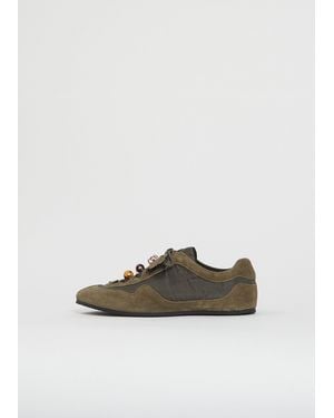 Cecilie Bahnsen Blaise Suede Technical Trainers - White