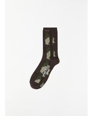 Homme Plissé Issey Miyake Dawn Stretch Cotton Socks - White