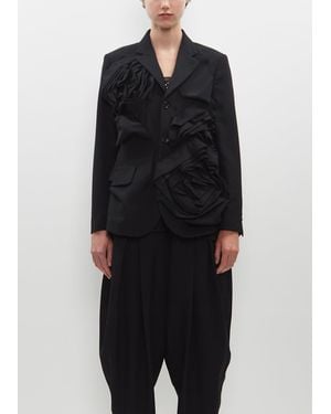 Comme des Garçons Flower Jacket - Black