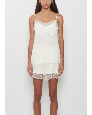 Simone Rocha Lace Trim Negligee Cami - White