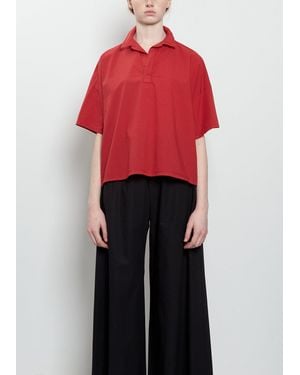 Labo.art Flora Sushi Poplin Top - Red