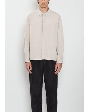 Bergfabel Men Cotton Overshirt - White